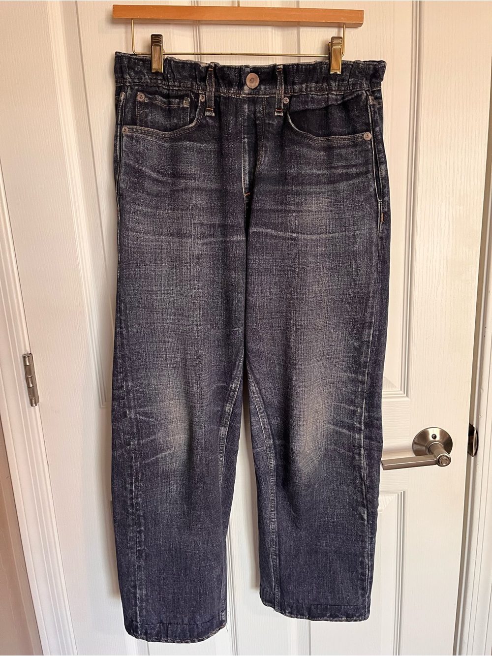 Rag & Bone Miramar French Terry Cotton Sweatpant Illusion Jeans Size Large - Picture 2 of 16